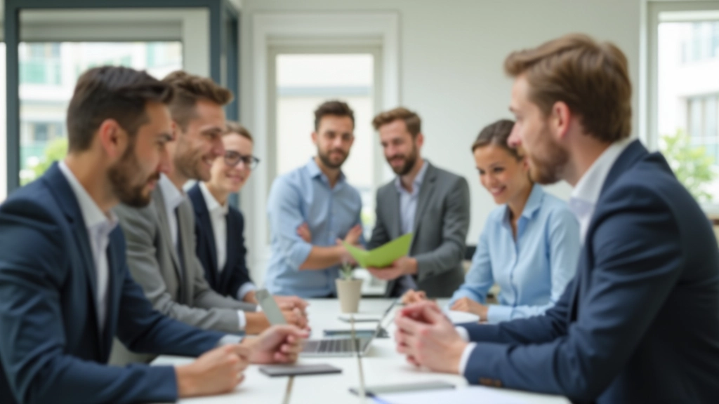 Gruppe von Mitarbeitern verschiedenen Alters in modernem Büro zeigt Vielfalt und Inklusion am Arbeitsplatz