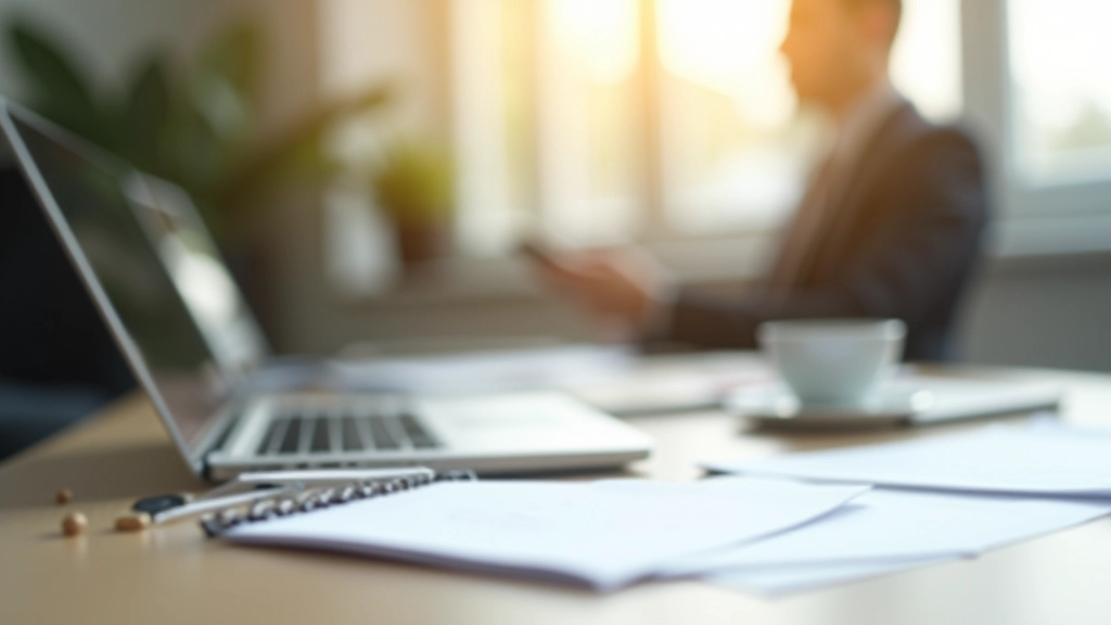 Arbeitsplatz mit Laptop und Notizbuch zeigt Analyse und Datenverarbeitung zu Arbeitsmarkttrends